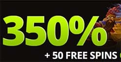 Raging Bull Casino 350% matched deposit
