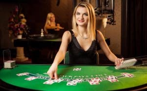 Live dealer blackjack at Evolution gaming