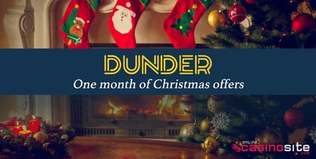 Get free spins and bonus money with Dunder’s Christmas Calendar