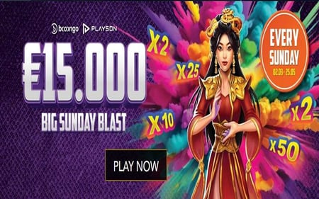 Big Sunday Blast tournament at JokaCasino | Weekly prize pool