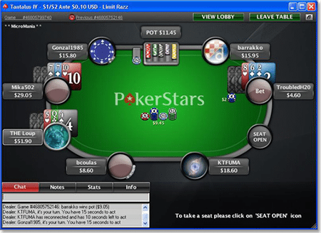 Play Razz poker online