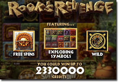 Rook's Revenge bonus games and free spins