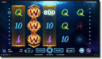 Sparks online and mobile pokies by Net Entertainment