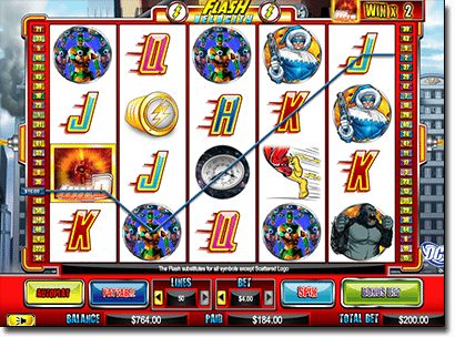 The Flash online pokies by Cryptologic