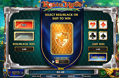 Robin Hood pokies gamble feature