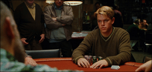 Mike McDermott from Rounders - top fictional poker player