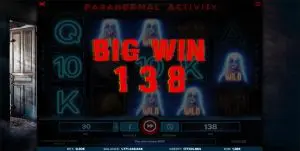 Big Win in Paranormal Activity iSoftBet slots