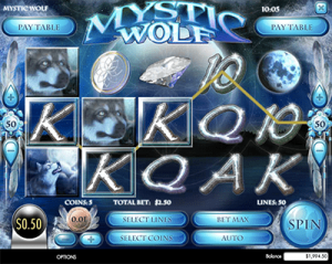 Mystic Wolf by Rival casino software