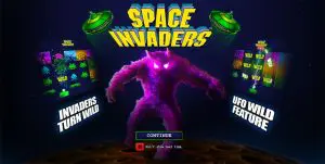 Space Invaders online pokies by Playtech
