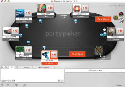 Party Poker game play