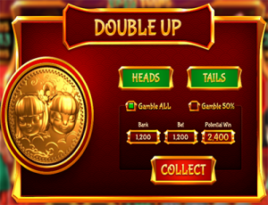 Double Up bonus game in Fa Fa Twins 3D slots