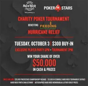 PokerStars raises funds for Irma relief