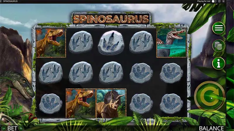 Spinosaurus slot gameplay