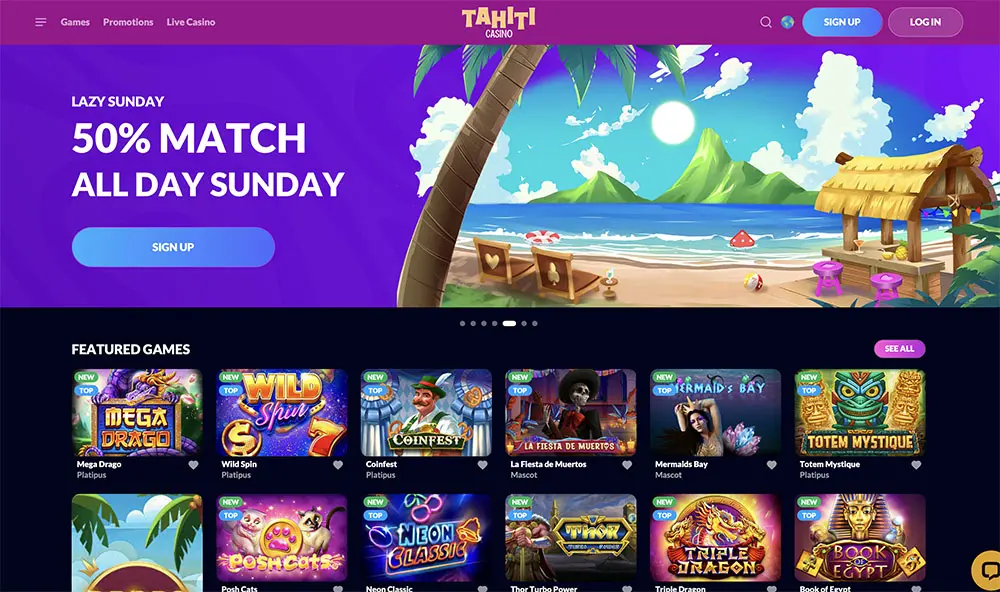 Tahiti Casino review 