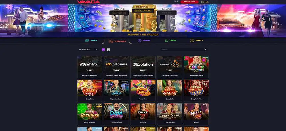 Vavada Casino Live Gaming