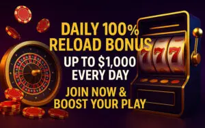 OnlineCasinoGames.com Daily Reload Bonus