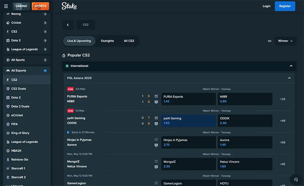 Stake.com sports review