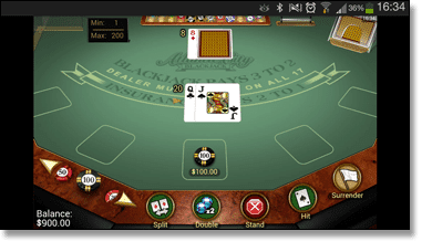Mobile Blackjack Web App