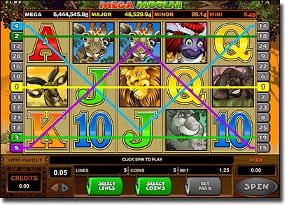 Play Mega Moolah progressive jackpot pokies