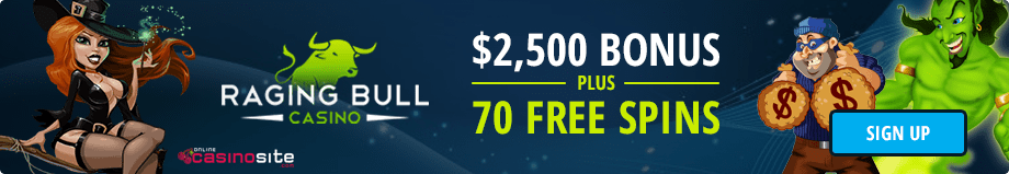 RagingBull.com Raging Bull bonus for Australian pokies