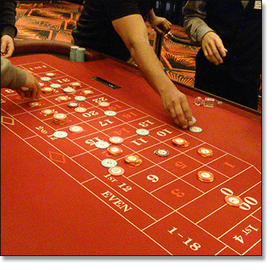 roulette table double zero