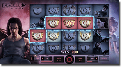 Play Dracula online slots by Net Ent
