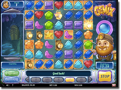 Gemix online slots wild symbols
