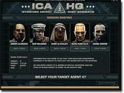 Hitman slots contract bonus features