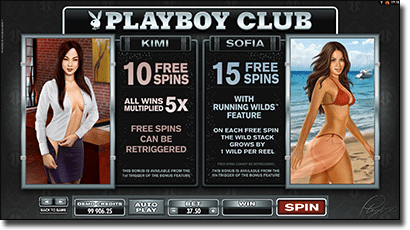 Playboy Bunny slots - Playboy Club bonus features