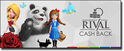 Get cash back on Rival pokies at Slots Million Casino