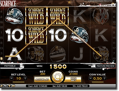 Scarface online slots on computer and mobile