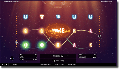 NRVNA free spins feature