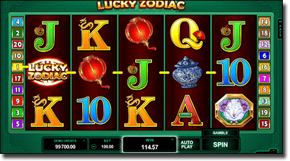 Play Lucky Zodiac pokies by Microgaming Chinese online slots Lucky Zodiac Chinese online slots
