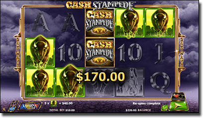 Cash Stampede cash jackpots