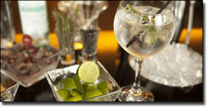 Gin and Tonic - classic casino drink Gin and Tonic - classic casino drink