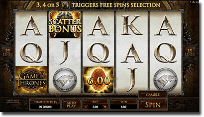 Game of Thrones stacked wilds and scatters