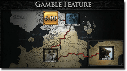 Game of Thrones video slots gamble feature