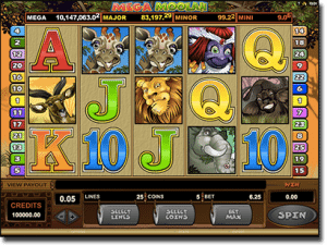 Mega Moolah progressive jackpot slots