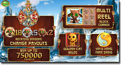 4Seasons Chinese real money pokies gameplay features
