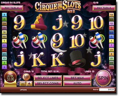 Cirque Du slots by Rival Gaming