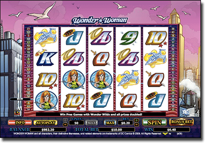 Wonder Woman Online Casino Game Wonder Woman pokies by Cryptologic