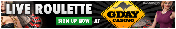 Sexy live dealer croupiers at G'Day Casino