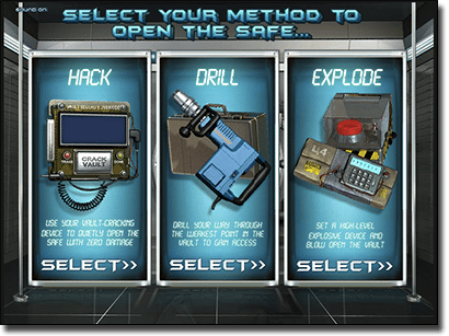 Heist pokies second room bonus feature