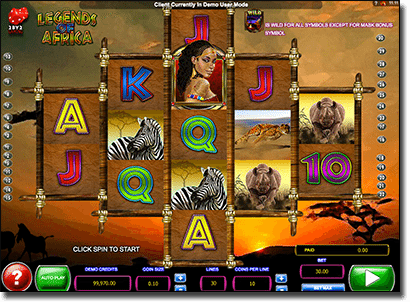 Play Legends of Africa online pokies at Slots Million Casino Legends of Africa online pokies