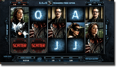 Microgaming's The Dark Knight Rises online pokies