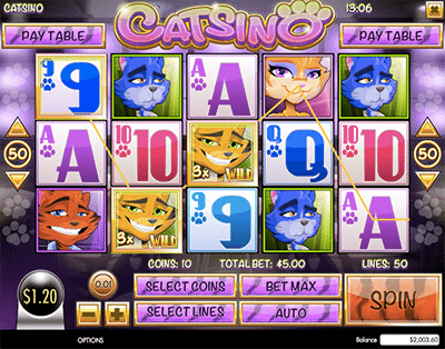 Catsino online pokies by Rival Gaming Catsino online pokies by Rival Gaming