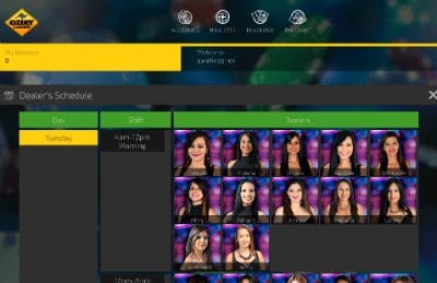 Live dealer casino games available during Australian hours