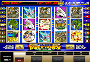 Major Millions classic Microgaming progressive jackpot pokies