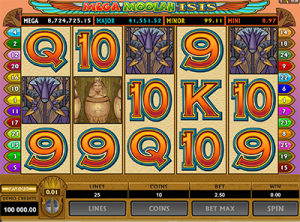Mega Moolah Isis online progressive pokies
