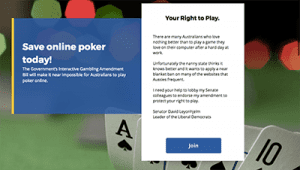 Senator fights for online poker